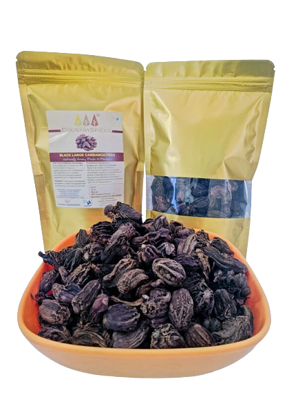CountrySpices Black Cardamom Pods (Whole)