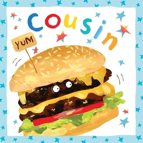 Cousin Bubblicious Birthday Card