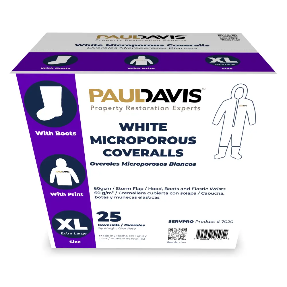 Paul Davis White Microporous Coveralls