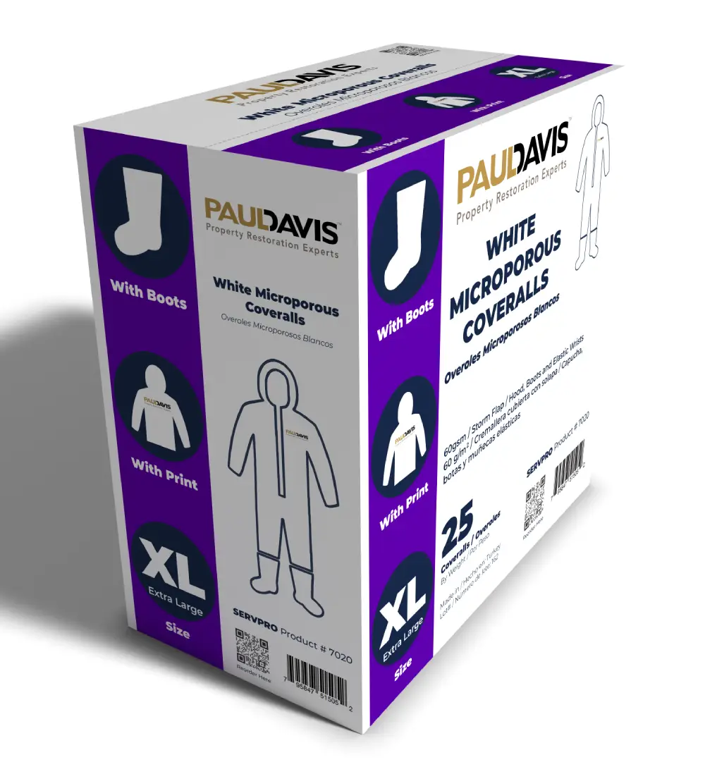 Paul Davis White Microporous Coveralls
