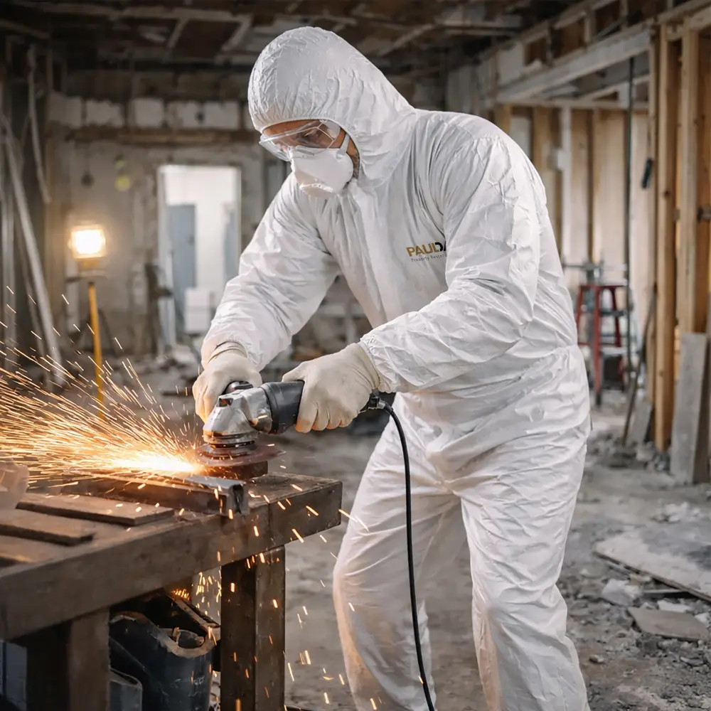 Paul Davis White Microporous Coveralls