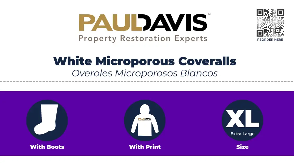 Paul Davis White Microporous Coveralls