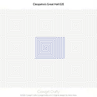 Cleopatra's Great Hall Geometric E2E | Modern Longarm Digital Quilting Pattern