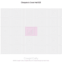 Cleopatra's Great Hall Geometric E2E | Modern Longarm Digital Quilting Pattern