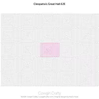 Cleopatra's Great Hall Geometric E2E | Modern Longarm Digital Quilting Pattern