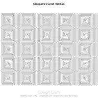 Cleopatra's Great Hall Geometric E2E | Modern Longarm Digital Quilting Pattern