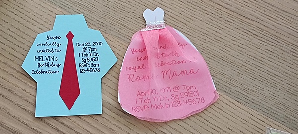 Birthday Invitation Cards Set