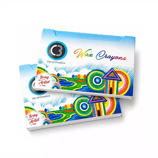 DOMS C3 Wax Crayons 12 Shades
