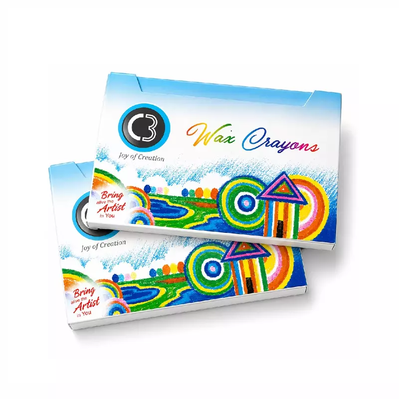 DOMS C3 Wax Crayons 12 Shades