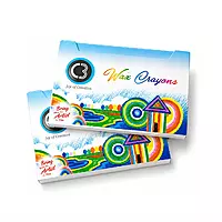 DOMS C3 Wax Crayons 12 Shades Pack of 10 | Non-Toxic Colour Crayons for Kids