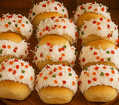 Cream Bun (tutti frutti)