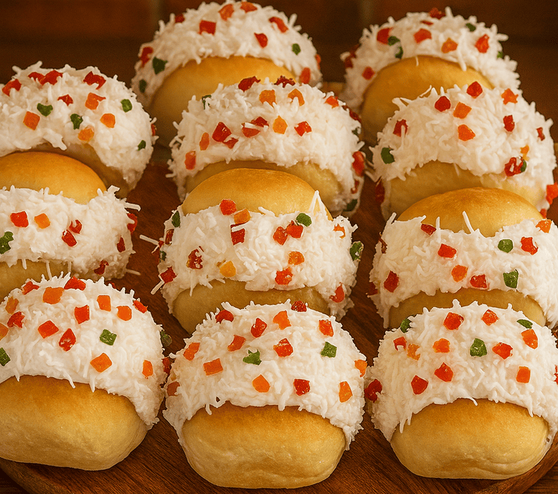 Cream Bun (tutti frutti)