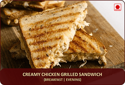 Creamy Chicken Grilled Sandwich Creamy Chicken Grilled Sandwich