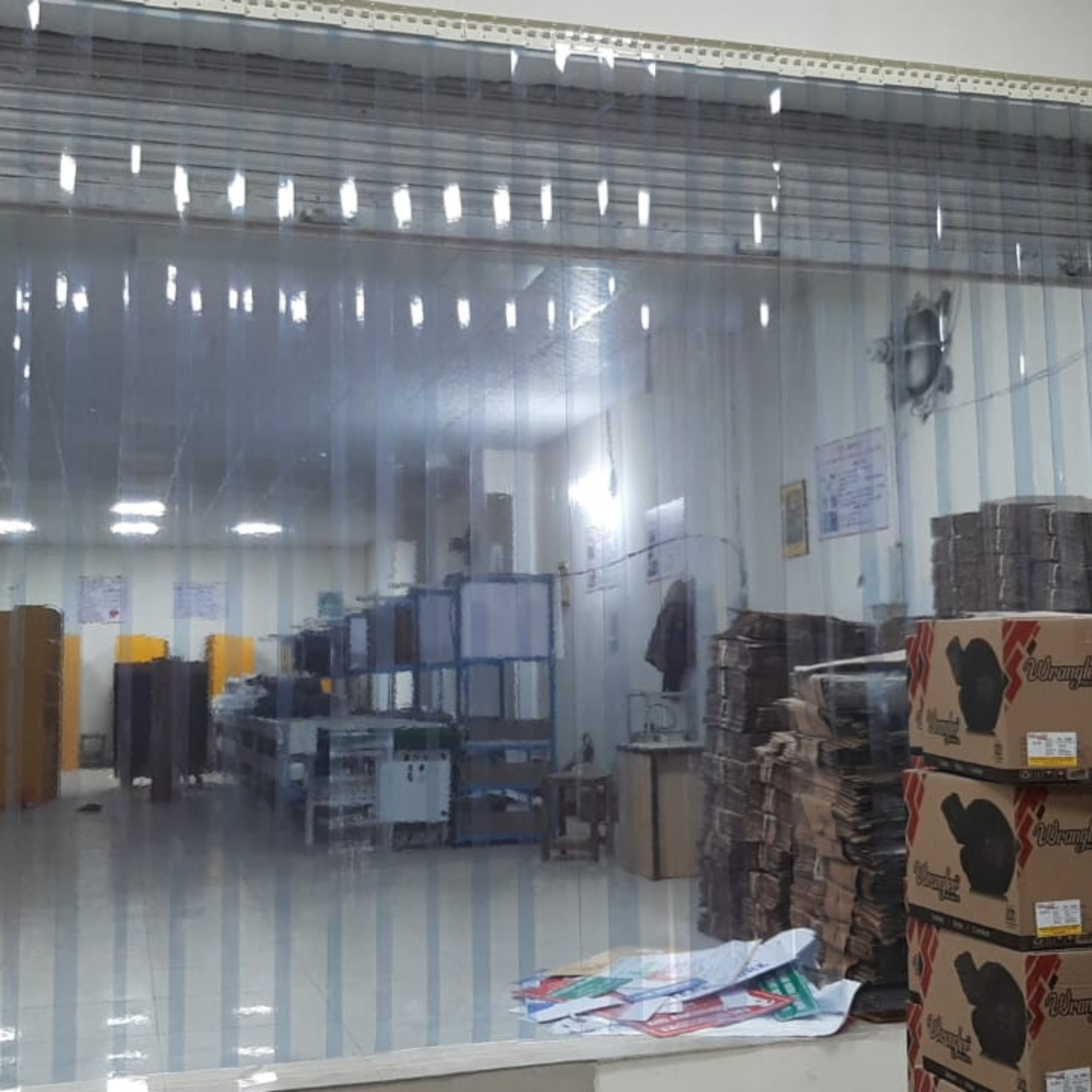 Buzz lite riptide premium pvc strip curtain to create partitions