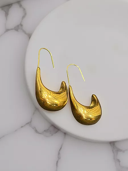 Crescent Gold-Tone Dangles