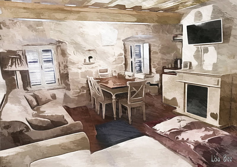 Croatia Dining Room by Lisa Bee Croatia Dining Room by Lisa Bee