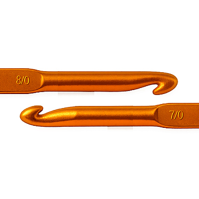 Aguja Crochet Doble Servicio 7-0/8-0 Paquete X12 Unidades