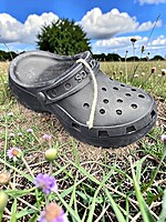 Handmade Crocs Candle- Black, Unscented