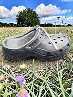 Handmade Crocs Candle- Black, Unscented