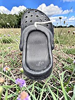 Handmade Crocs Candle- Black, Unscented