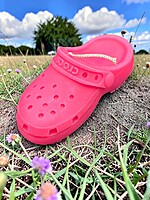 Handmade Crocs Candle- Pink, Vanilla Pumpkin Spice Scented