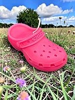 Handmade Crocs Candle- Pink, Vanilla Pumpkin Spice Scented