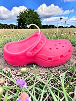 Handmade Crocs Candle- Pink, Vanilla Pumpkin Spice Scented