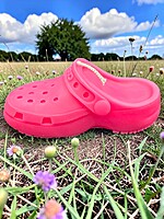 Handmade Crocs Candle- Pink, Vanilla Pumpkin Spice Scented