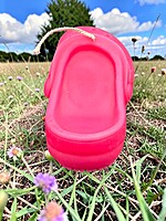 Handmade Crocs Candle- Pink, Vanilla Pumpkin Spice Scented