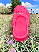 Handmade Crocs Candle- Pink, Vanilla Pumpkin Spice Scented