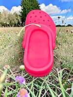 Handmade Crocs Candle- Pink, Vanilla Pumpkin Spice Scented