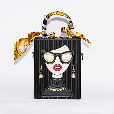 Bag Handbag/Crossbody Black Lady Face