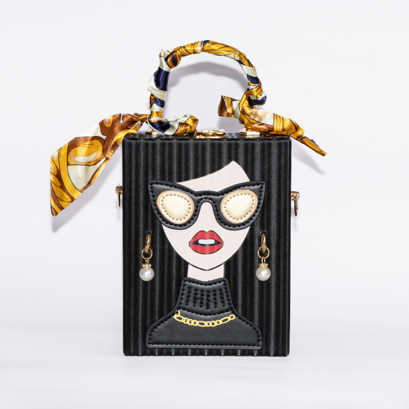 Bag Handbag/Crossbody Black Lady Face