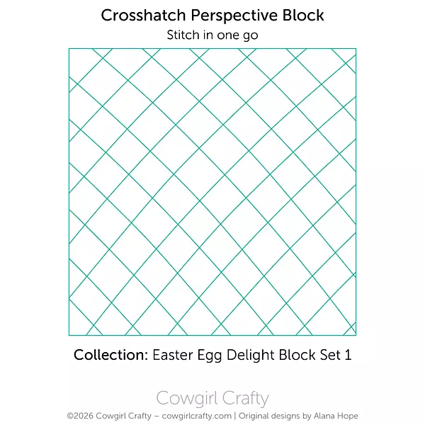 Easter Egg Delight 1-9 | Decorated Egg Block with Border | Digital Quilting Pattern