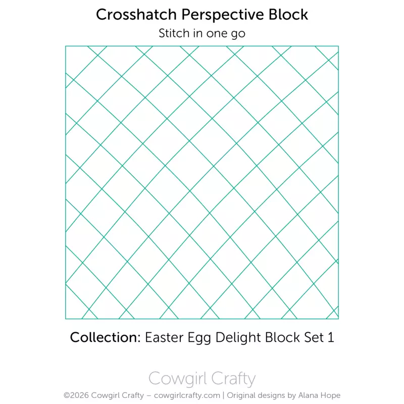 Easter Egg Delight 1-9 | Decorated Egg Block with Border | Digital Quilting Pattern