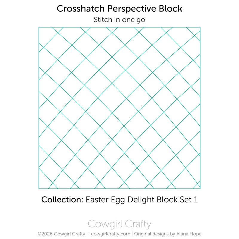 Easter Egg Delight 1-9 | Decorated Egg Block with Border | Digital Quilting Pattern