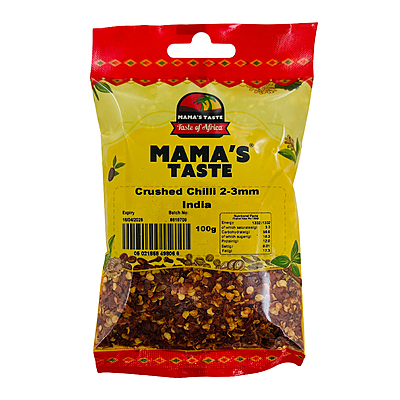 26635 Mamas Taste Crushed Chilli 2-3mm Indian 100g X 8
