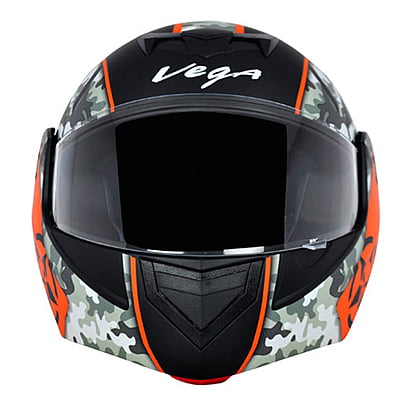 VEGA CRUX DX CAMO DULL BLACK ORANGE C/V (M)