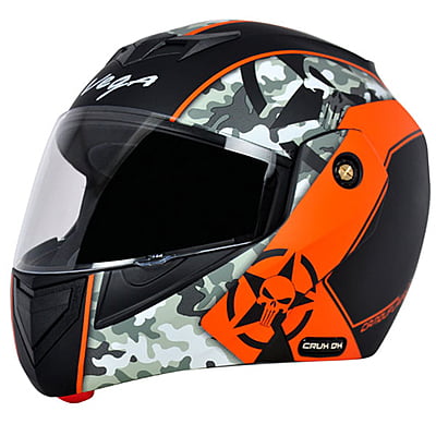 VEGA CRUX DX CAMO DULL BLACK ORANGE C/V (M)