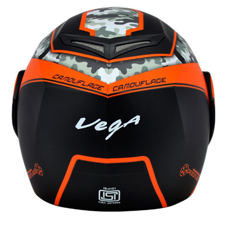 VEGA CRUX DX CAMO DULL BLACK ORANGE C/V (L)