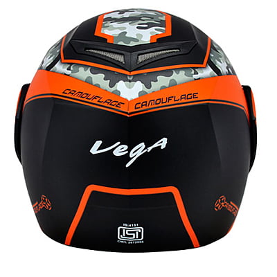 VEGA CRUX DX CAMO DULL BLACK ORANGE C/V (M)