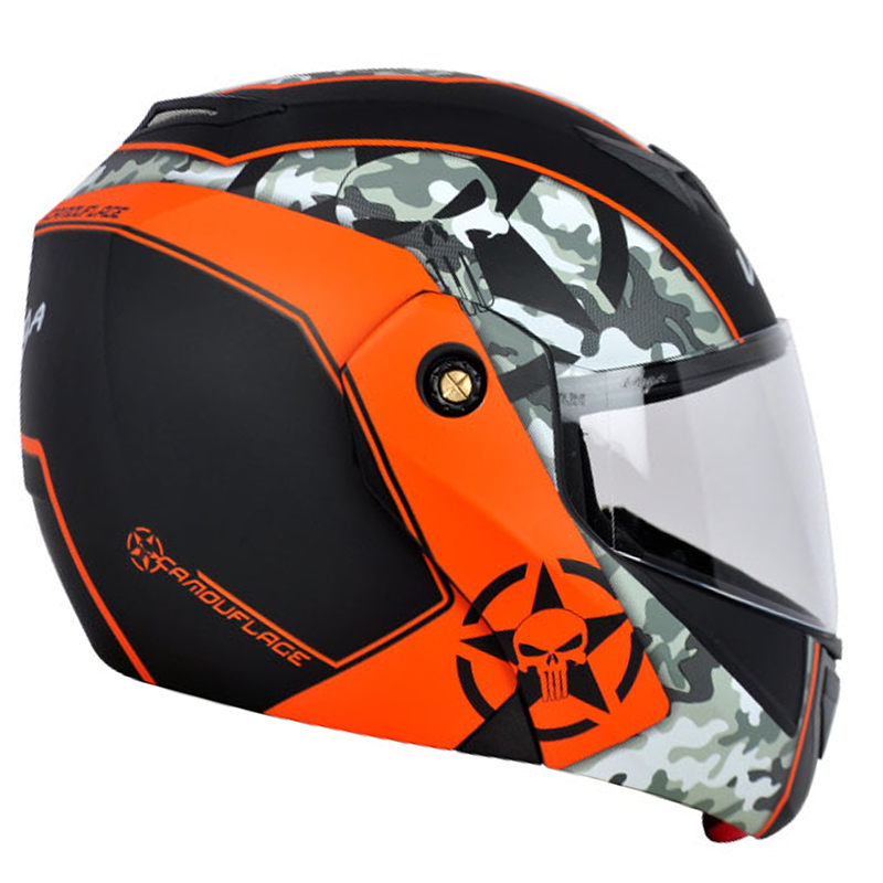 VEGA CRUX DX CAMO DULL BLACK ORANGE C/V (L)