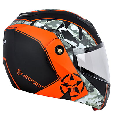 VEGA CRUX DX CAMO DULL BLACK ORANGE C/V (M)