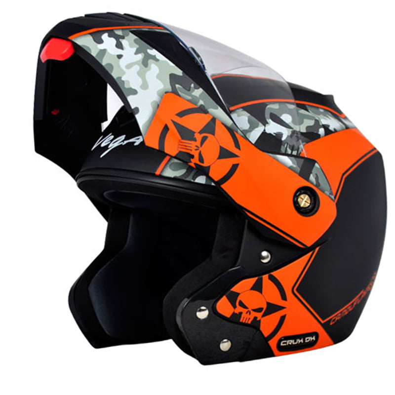 VEGA CRUX DX CAMO DULL BLACK ORANGE C/V (M)