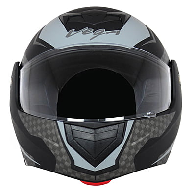 VEGA CRUX DX CHECKS DULL BLACK SILVER L