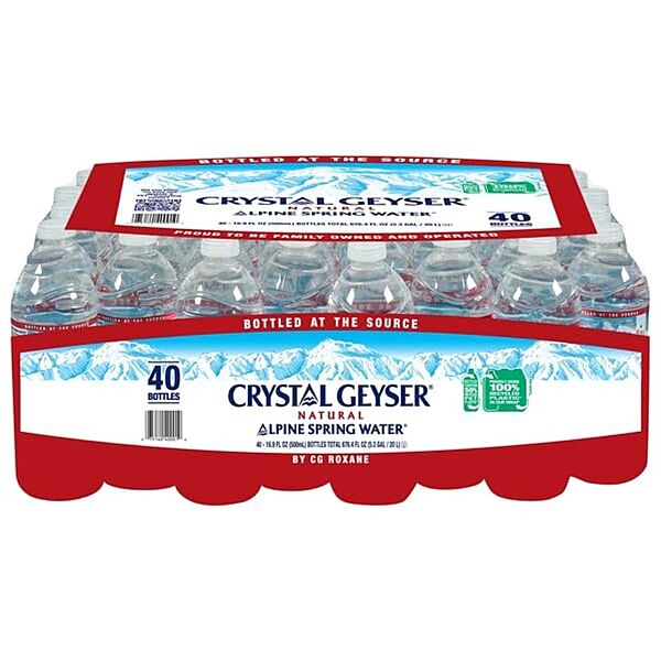 Crystal Geyser, Alpine Spring Water, 16.9 oz, 40 pack