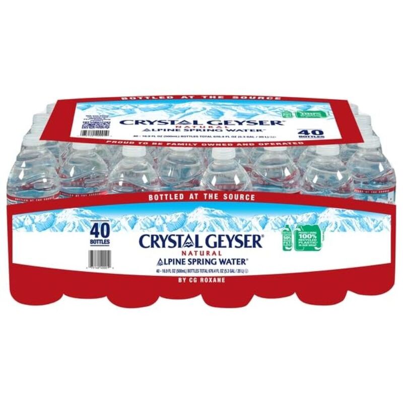 Crystal Geyser, Alpine Spring Water, 16.9 oz, 40 pack