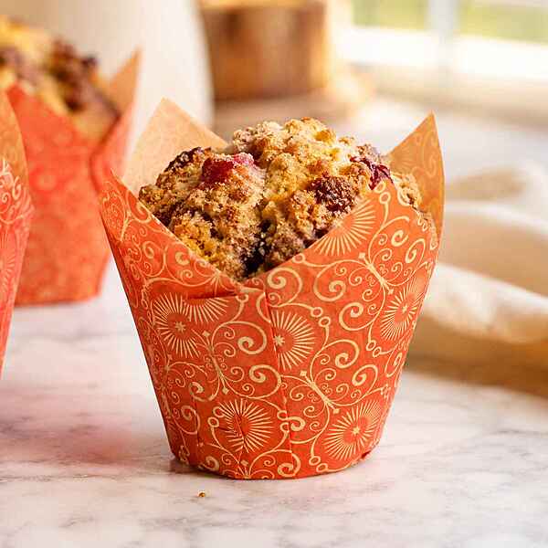 Cupcake Baking Cup RED Mariposa Print 2"x 3 1/4" 10/100