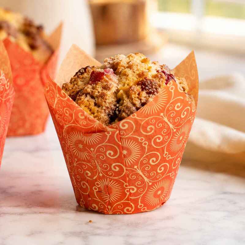Cupcake Baking Cup RED Mariposa Print 2"x 3 1/4" 10/100