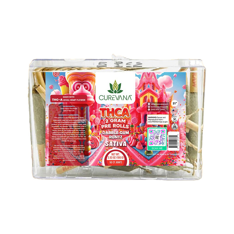 CUREVANA EXOTIC THC-A 2G PREROLL | 50CT BOX